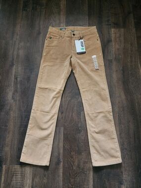 NWT Stio Rivet Cord Pants Tan Corduroy Mountain Town Lifestyle - Size 28